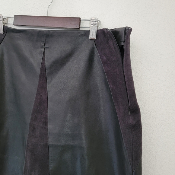 Premise Studio faux leather and suede skirt - Picture 6 of 7